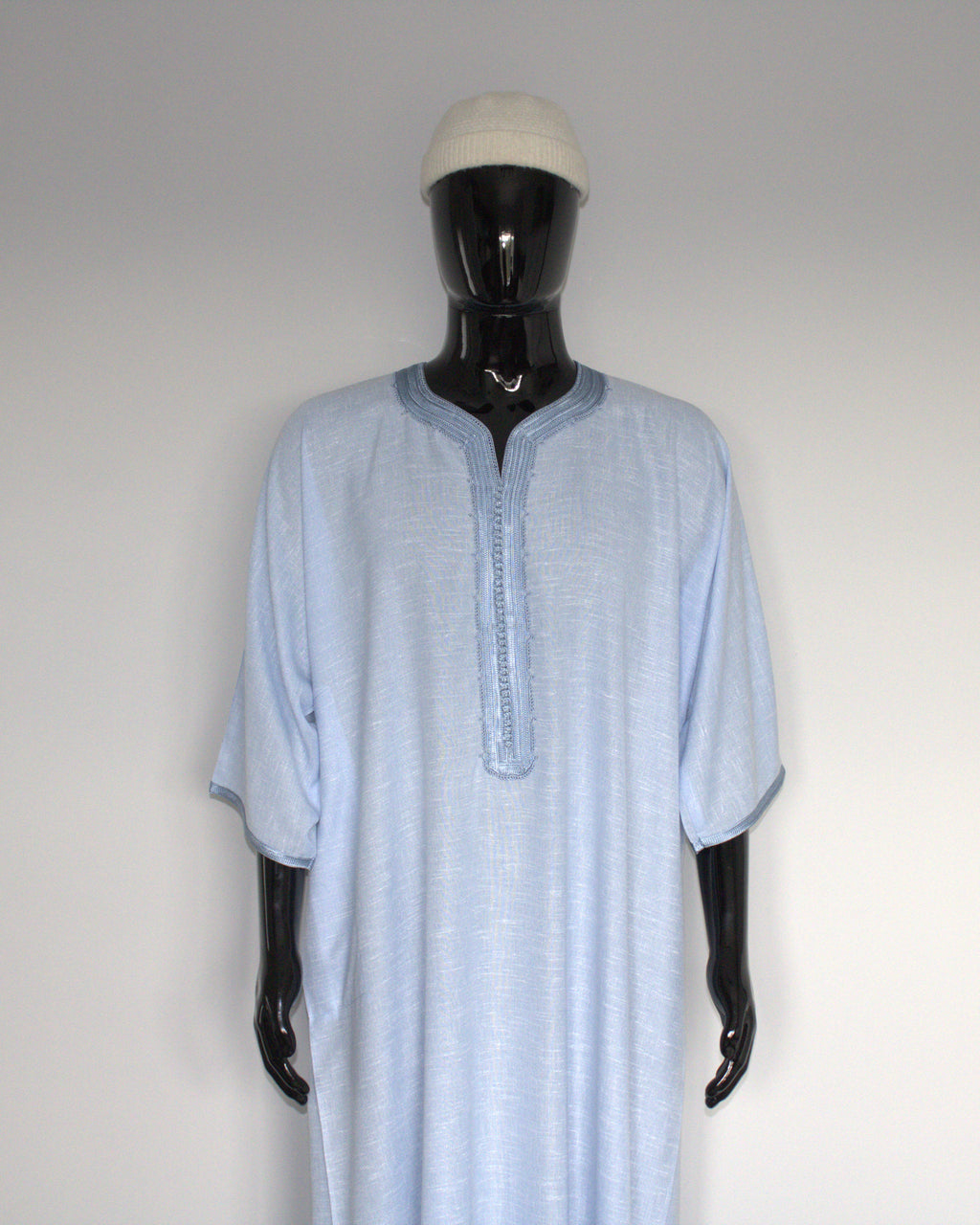 Moroccan Gandora – Light Blue