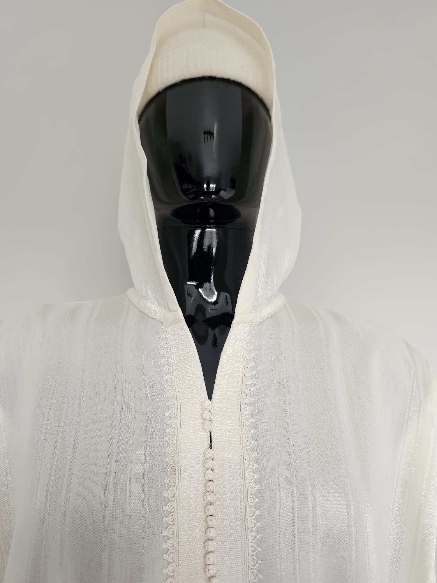 Moroccan Djellaba – Classic Off-White