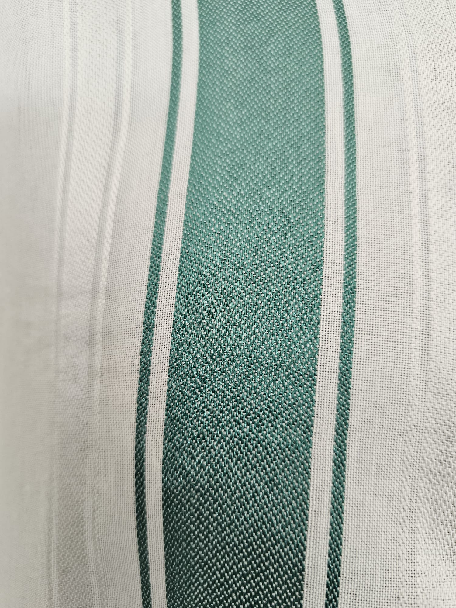 Moroccan Djellaba – Green & White Stripes